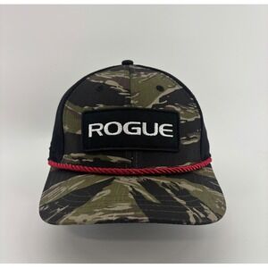 Rogue Fitness Trucker Hats Men OSFM Snapback Camo Rope Hat Rogue Patch